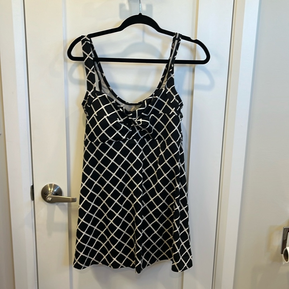 Plus size bathing suit.